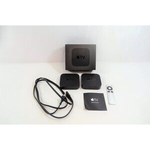 Apple TV Set with Remote - Black and White